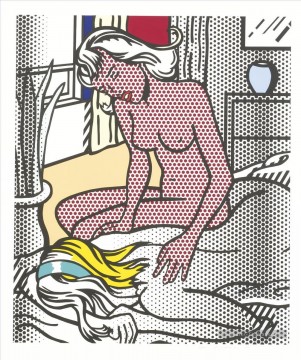 Roy Lichtenstein Painting - Two Nudes 1964 Roy Lichtenstein